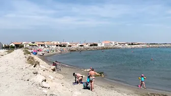 4K VIDEO BEACH WALK FRANCE La Camargue SLOW TV Travel vlog #4