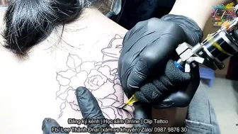 TATTOO gái nhật đó bé 2k2 xăm geisha | Lee Thành ĐNai #2