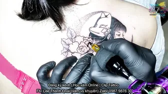 TATTOO gái nhật đó bé 2k2 xăm geisha | Lee Thành ĐNai #3